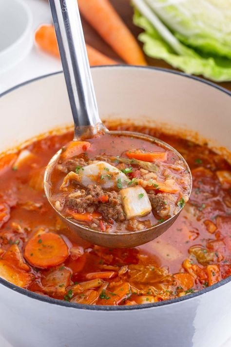 Cabbage roll soup
